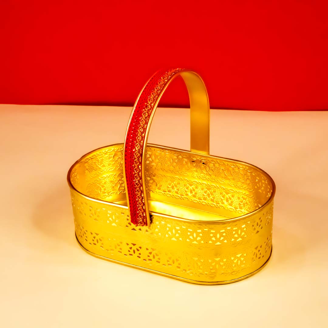 Golden Oval Basket