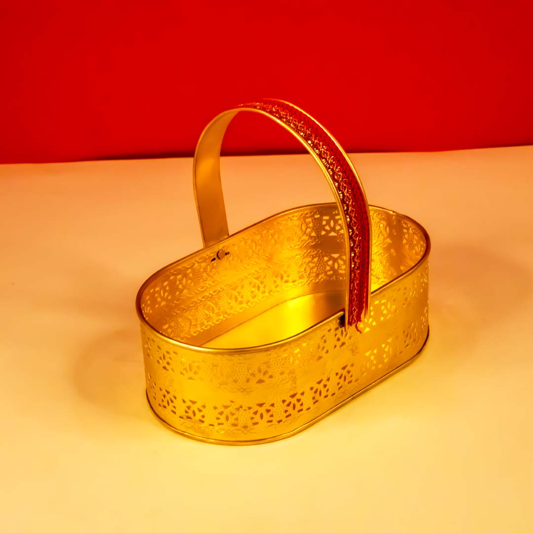 Golden Oval Basket
