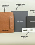 Leatherite Desk Organiser With Pen And dairy