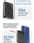 Pebble Magnetic Wireless Power Bank with Stand