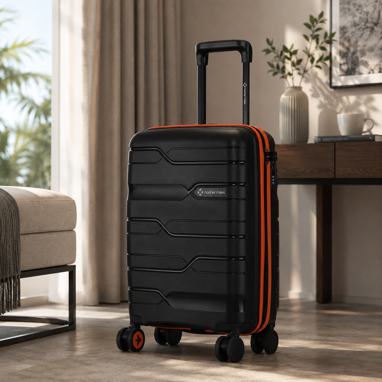 Nasher Miles Cabin Luggage Bag - Black