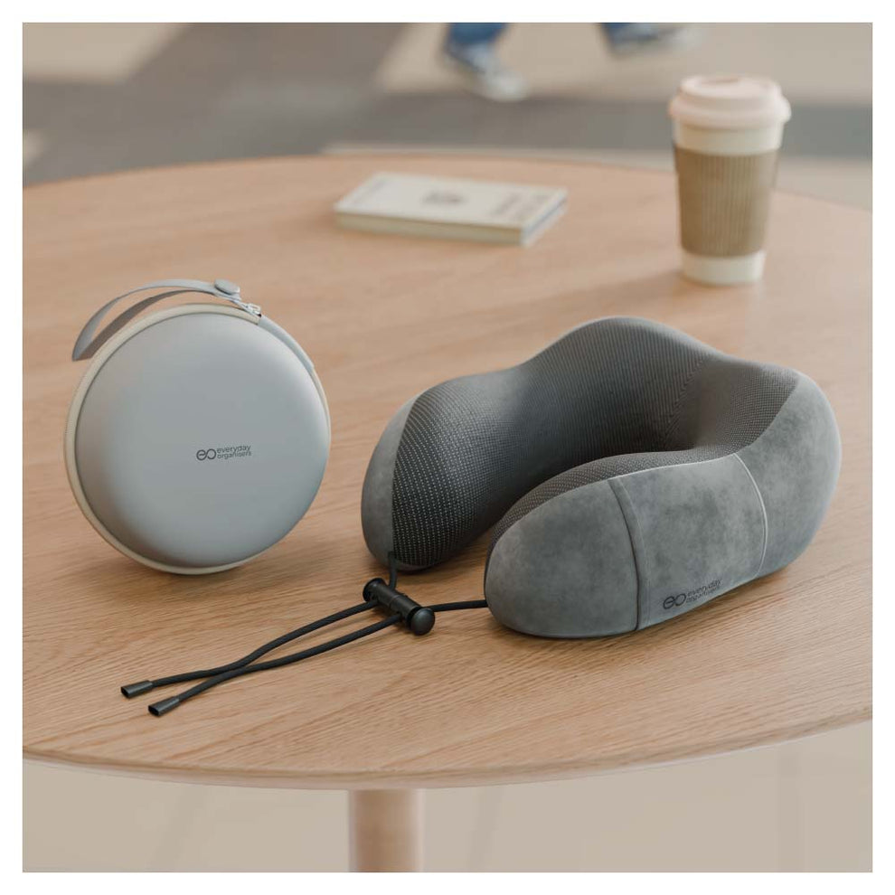 Ergonomic Memory Foam Travel Neck Pillow
