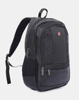 Swiss Military (Sleek Black Multi-Compartment Laptop Backpack)