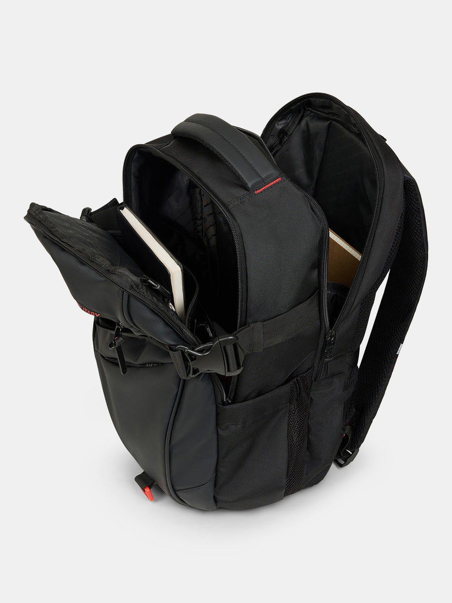 Swiss Military (Premium Black &amp; Red Travel Laptop Backpack)
